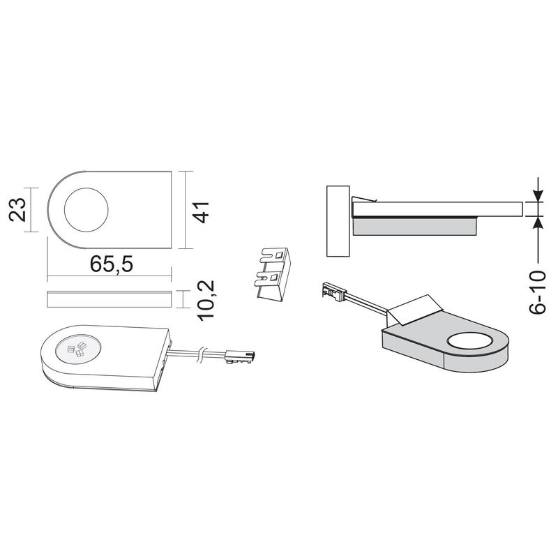 2er Set LED Leuchte GLASPOINT EMOTION