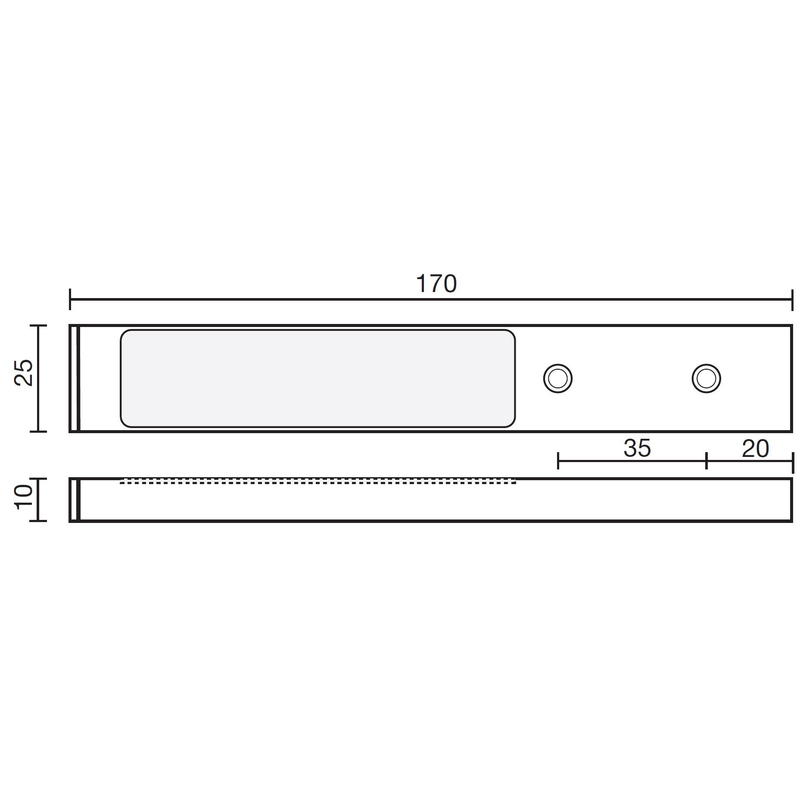 3er-Set LED Leuchte RETTANGOLO EMOTION