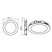 2er-Set LED-Einbaustrahler MOONLIGHT EMOTION