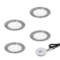 4er-Set LED-Einbaustrahler Chip 58 EMOTION